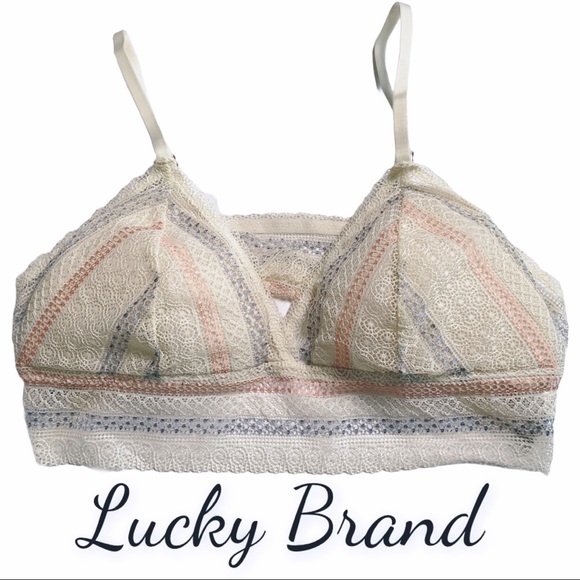 Lucky Brand Other - Lucky Brand Large bralette Bra Lace